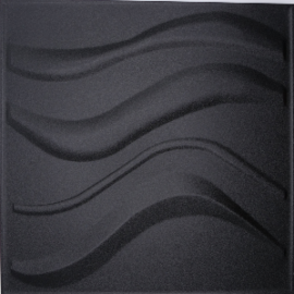 Sea Waves Metal 3D Tile